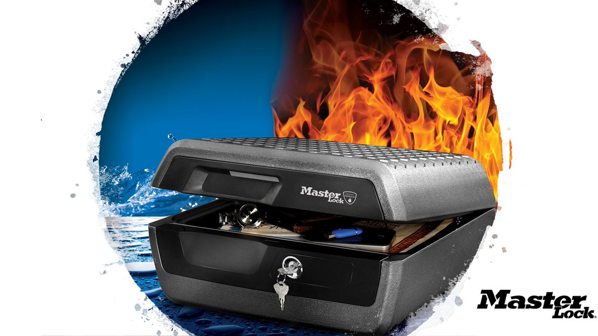 To secure your irreplaceable belongings, Master Lock has a safe to suit your needs, Fire &amp; Water Resistant ! #MasterLockforeverythingworthprotecting bit.ly/37PPeUy