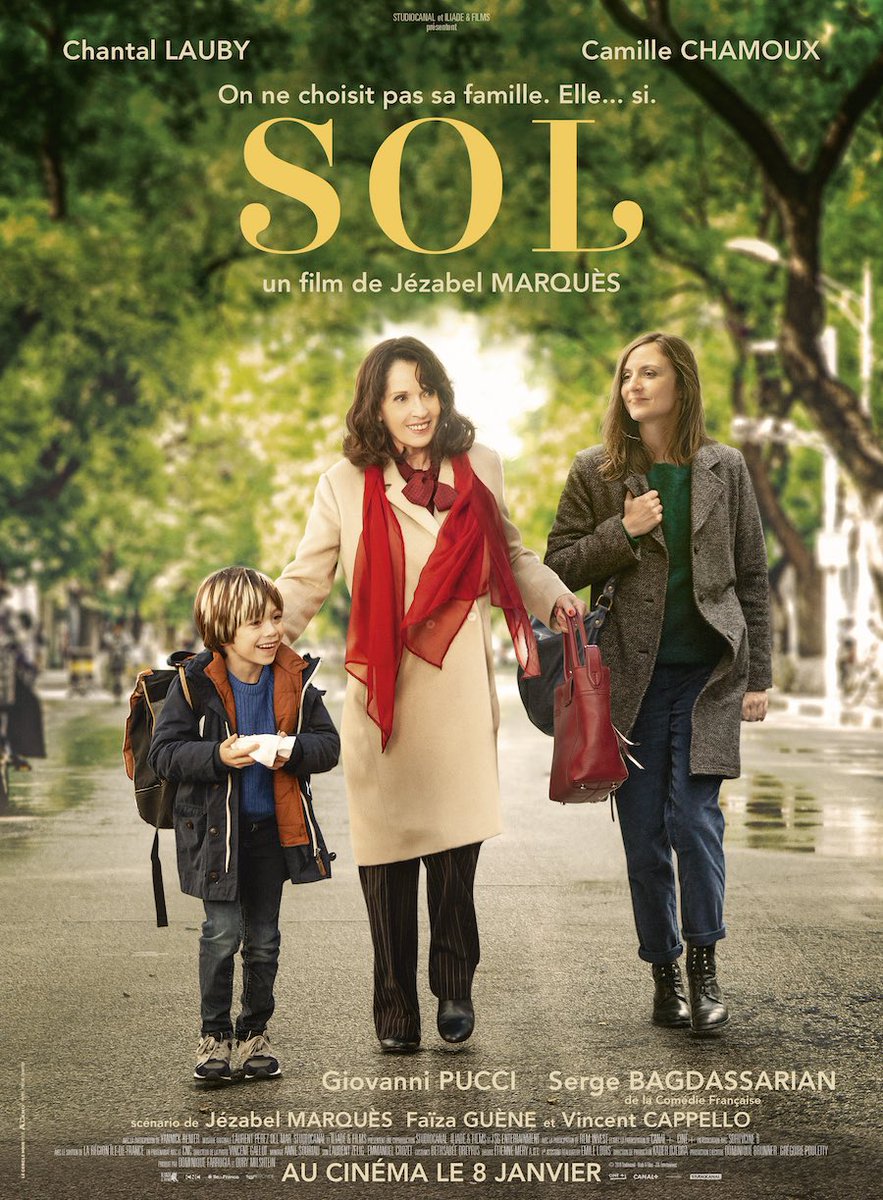 SarahNetter's tweet photo. Hâte de découvrir le film ☺️ #SolLeFilm @camillechamoux #ChantalLauby @JezabelMarques @MenschAgency @STUDIOCANAL #LesSortiesDeSarah https://t.co/UOSOZwr1Mo