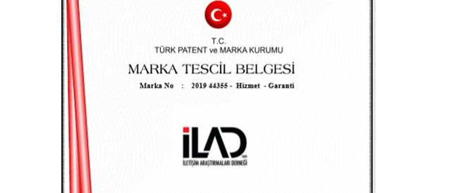 İLAD İletişim Araştırmaları Derneği,   TC Türk Patent ve Marka Kurumu tarafından eğitim öğretim hizmetlerinde ve iletişime ilişkin temel alanlarda bir Garanti Markası olarak tanındı. ilad.org.tr/m-haberler.asp…