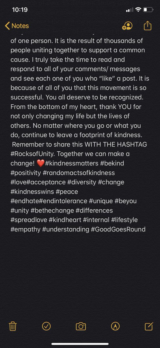 RocksofUnity's tweet photo. Daily Dose of Kindness:3 years ago today,I began #RocksofUnity in Buffalo to end intolerance by spreading kindness.I never thought my idea would turn into a global movement with an outreach of over 35 different states and over 25 different countries. Thank YOU! Swipe to read more https://t.co/qSxzEnnf8u