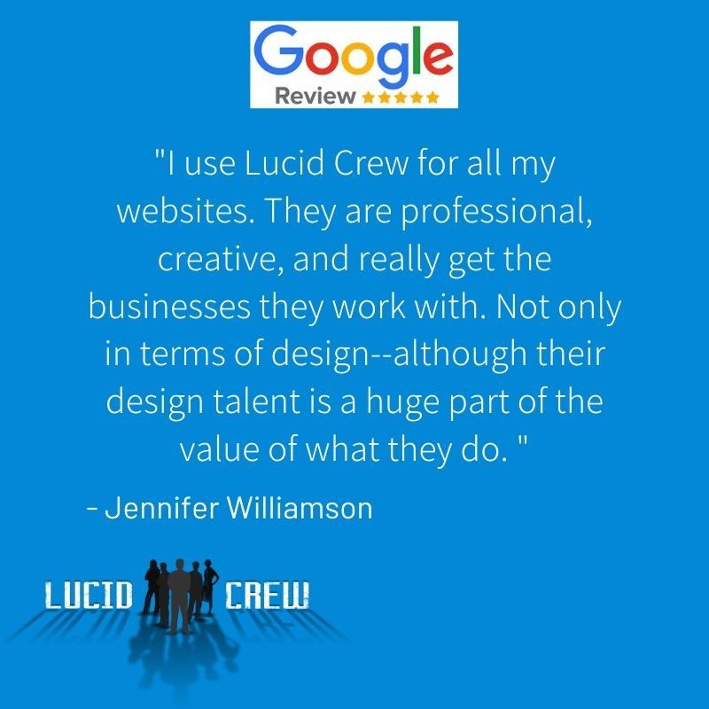 lucidcrew's tweet image. We don't know if we are the best, but we sure do try to set our standards high. Thank you, Jennifer, for trusting us with all your websites. buff.ly/34DmSeR #austinwebdesigncompanies #webdesignaustin #austinwebdesigner