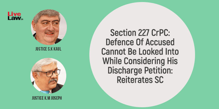 LiveLawIndia's tweet image. The Supreme Court has observed that defence of the accused cannot be looked into at the stage when the accused seeks to be discharged under Section 227 of the Code of Criminal Procedure.
Read Judgment: bit.ly/2T5bQvS
#SupremeCourt #Section227