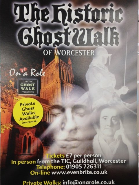 Hey #WorcestershireHour Are you brave enough to go on The Historic Ghost Walk of Worcester? <a href="/WorcesterTIC/">Worcester TIC</a> are now selling tickets at £7 per person for this other-worldly walk on Wednesdays at 7.30pm from Elgar Statue. Venture out if you dare..... #WorcestershireHour #Ghostwalks