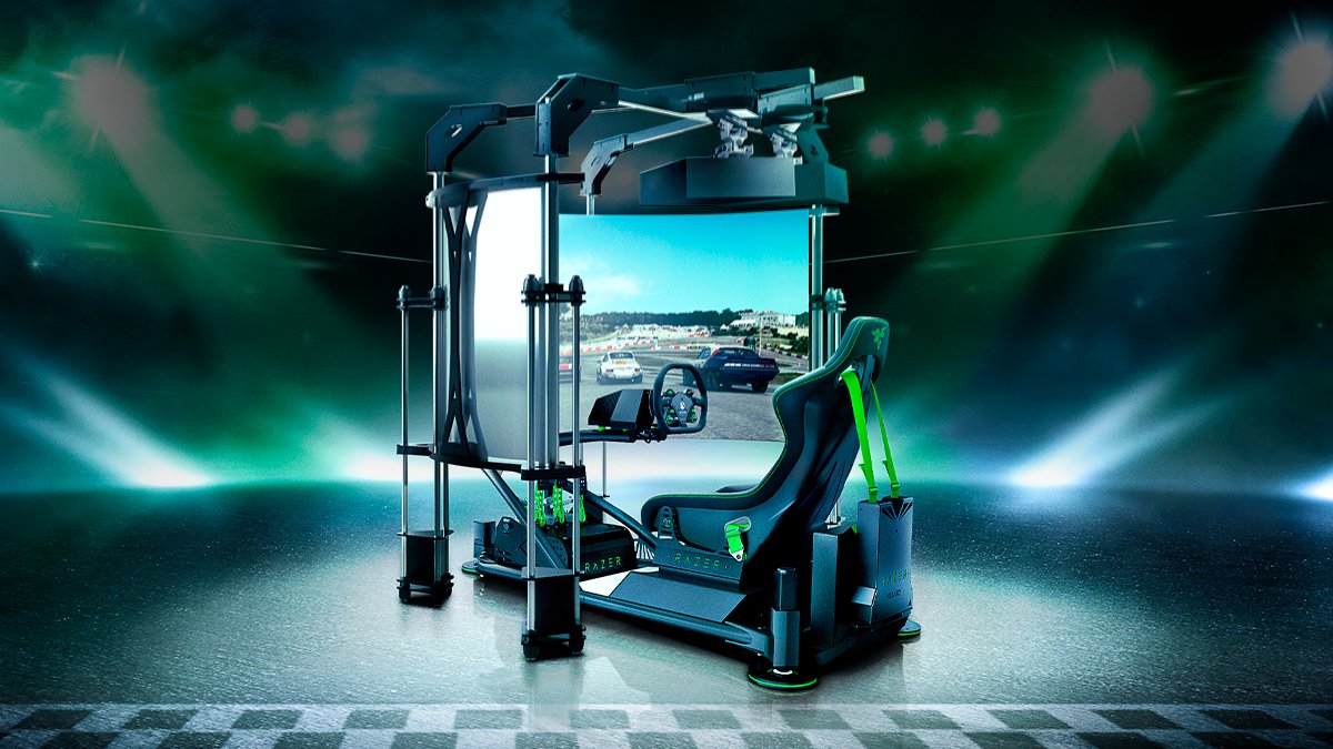 RazerES's tweet photo. Prepárate para la experiencia definitiva.
Nos complace anunciar nuestro concepto de Racing-Simulator, ofreciendo una visión del futuro Gaming.
https://t.co/UxiRSQ08jC
#Razer #RazerCES #Gaming https://t.co/YBRIpMavNm