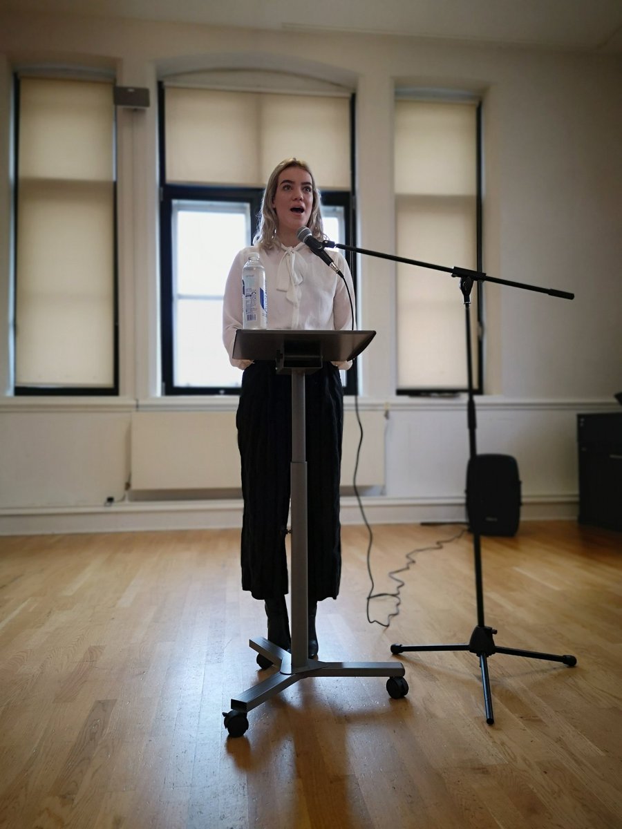TaP_Arden's tweet photo. 'I Confess' by 2nd year Jessie Saint has just begun her durational performance in room 208.2. In a time of social media and fake news, one woman attempts to be as honest as possible and share a range of confessions. @ArdenSchool  #durationalperformance #confessions  #fakenews https://t.co/9rQfAuuEe3