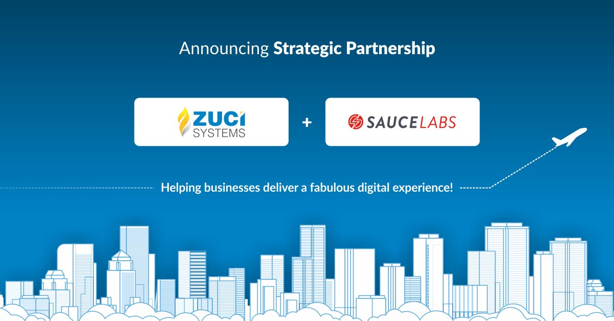 zucisystems's tweet image. 🤝 Zuci is on CLOUD-nine to announce its strategic partnership with the world's largest cloud-based test platform provider @saucelabs 
More about the partnership at zucisystems.com/zuci-joins-han…
#Zuci #Saucelabs #cloudbasedtesting #qualityassurance #DevOps