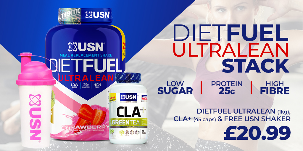 rtlsupplements's tweet photo. 😍DietFuel Ultralean 1kg with CLA+Green Tea (45caps)and FREE shaker only £20.99😍DietFuel is a High Protein, high fibre and low sugar meal replacement shake. It comes in 3 delicious flavours; Chocolate, Vanilla and Strawberry 🍓 https://t.co/xXAZ57deMu