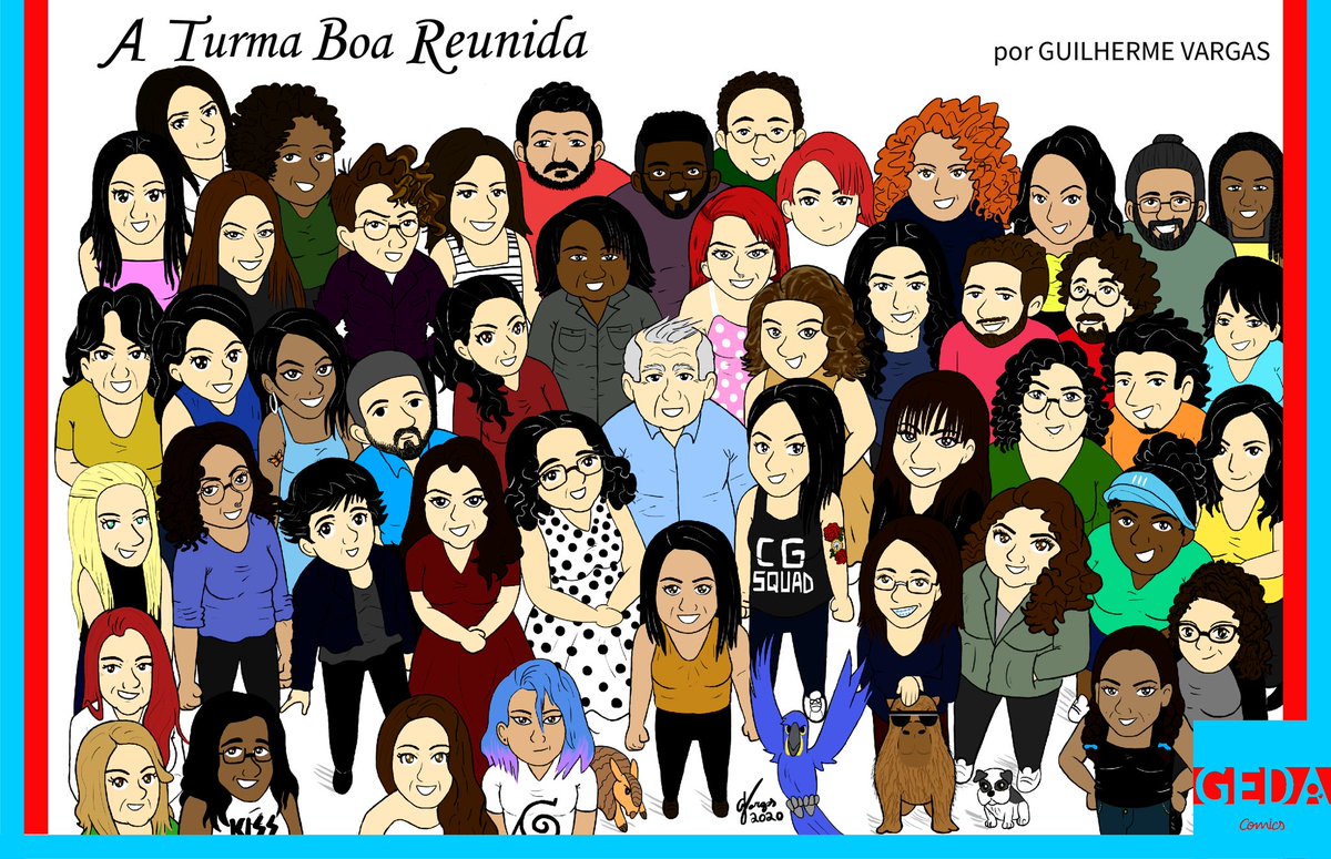 GuiVargasGEDA's tweet photo. A Turma Boa Reunida.
Mais um ano ao lado dessa turma que tanto admiro.
Arte de
@GuiVargasGEDA
#GEDAcomics #Arte #Amizade #TurmaBoa #Ciro2022 #CGSquad https://t.co/NPgFhKHUn0