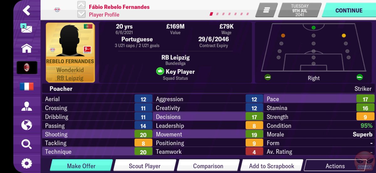 ryanagungp_'s tweet photo. sakit hatinya bukan main b*gst! perpanjang kontrak gak mau, dikontrak club lain dgn gaji cuma £79k malah mau, Valuenya jg jadi gk kira2 pula 😅 @id_fm #fm20 #FM20Mobile https://t.co/umCtyW5dIa