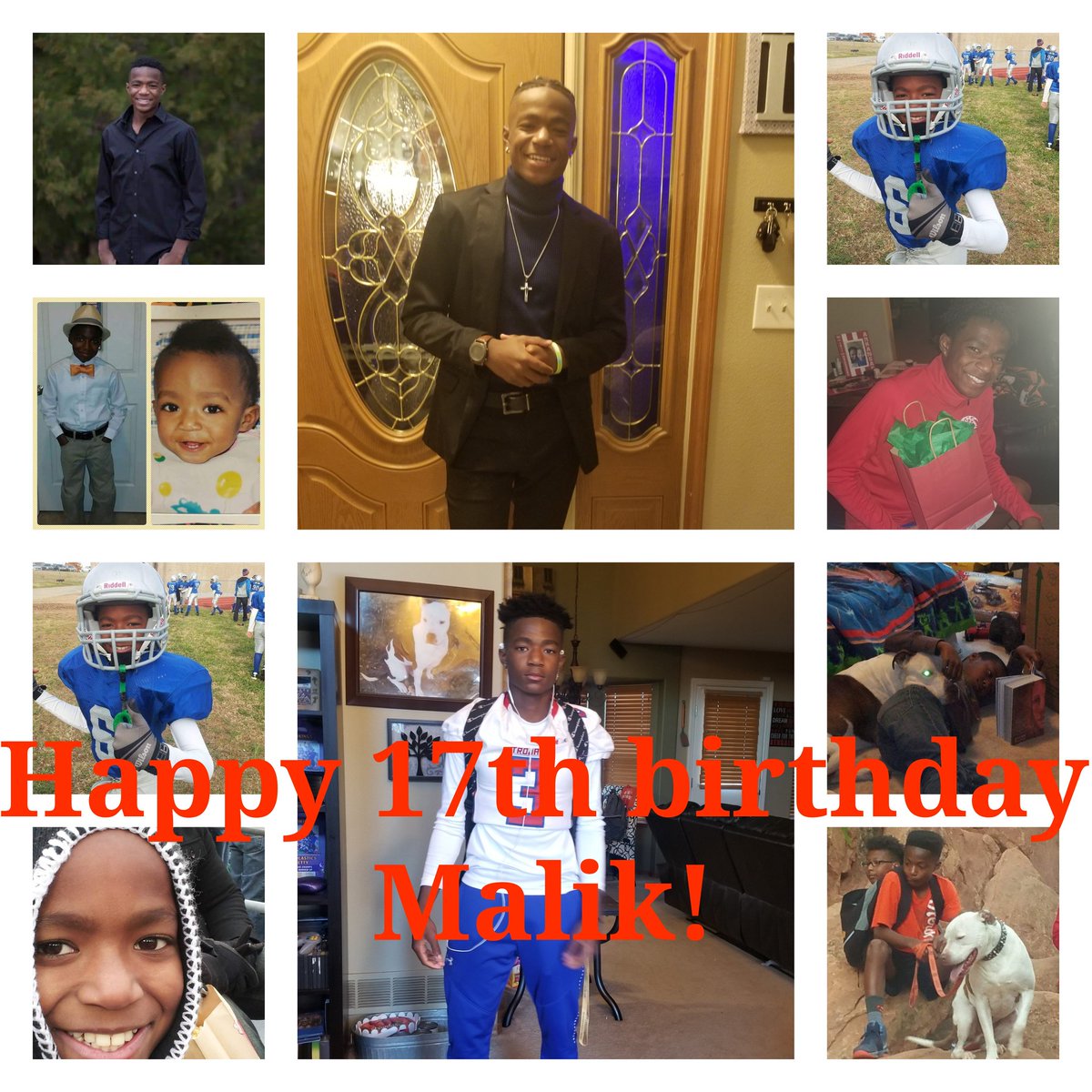 faithan1920's tweet photo. I can't even believe that this is real. Just yesterday you were my rambunctious little boy. 😥 Now you're my rambunctious 17 year old growing into a man. 😭😭😭 Love you so much and look forward to what great things God has in store for you. ❤❤❤ @MalikMcclarity https://t.co/JH2FpKnvT2
