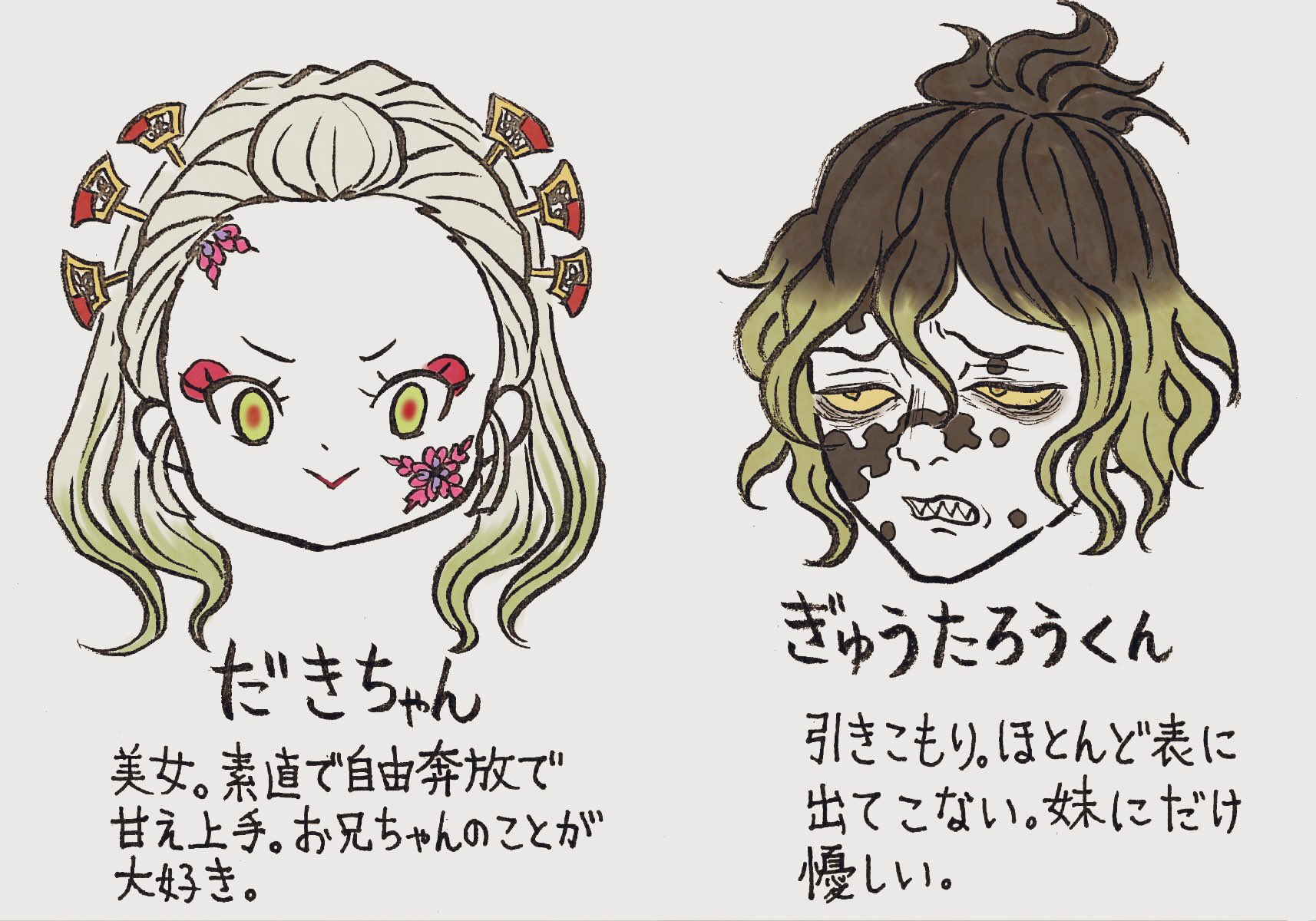 あるき こんな感じです あるきの二次創作の中での設定です 原作の彼等とは無関係です