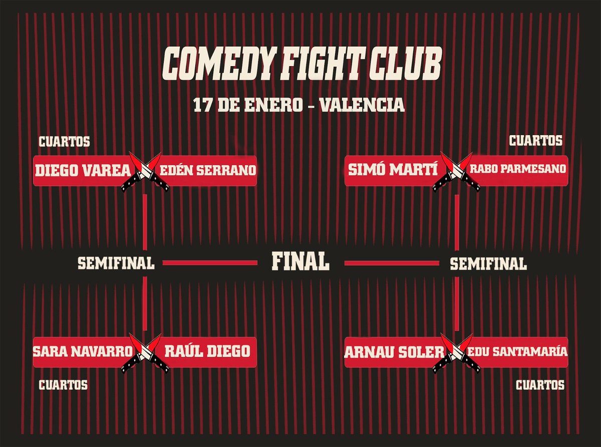 ComedyFightC's tweet photo. 🔥COMPETIDORES VALENCIA🔥

Estos desgraciados serán los que se revienten verbalmente en el @teatretalia el próximo 17 de enero. Ven y disfruta del éxito de algunos y de la humillación del resto. Entradas en: https://t.co/9Z48WPZsuS https://t.co/nAeLkoQh5j