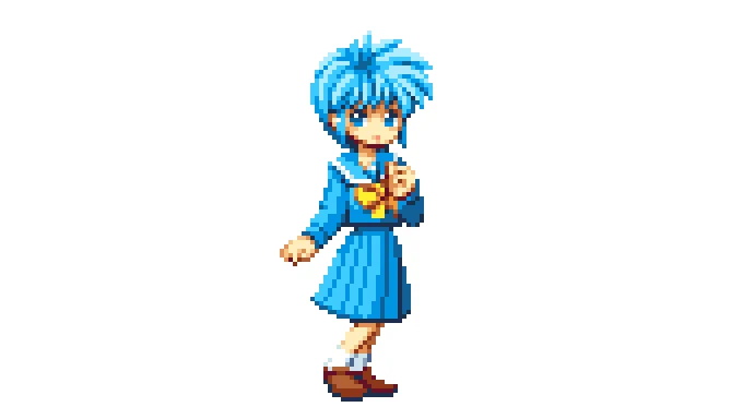 【SUPER CD-ROM2】ときめきメモリアル 虹野沙希
#KONAMI #ドット絵 #pixelart 
