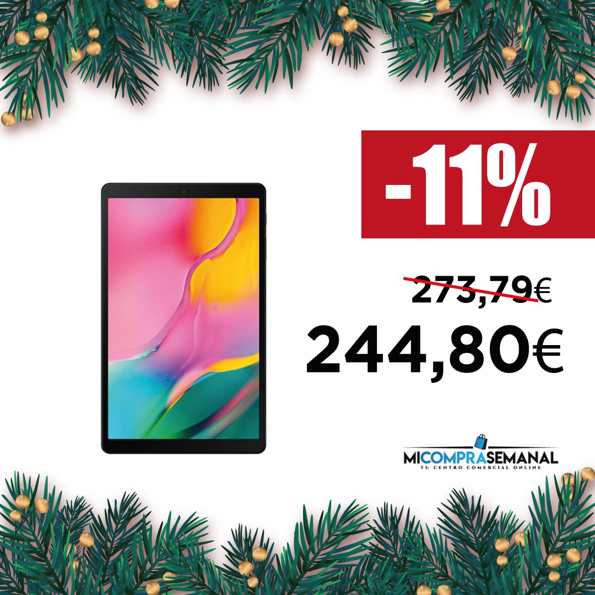 micomprasemanal's tweet photo. ¿Estás buscando el regalo ideal para esa persona que no sabe vivir sin estar conectado en todo momento? 😜 Con la Samsung Galaxy Tab A versión 2019 triunfarás, ¡y además con descuentazo!

https://t.co/sFWei5OfdL https://t.co/82yL1WDTHv