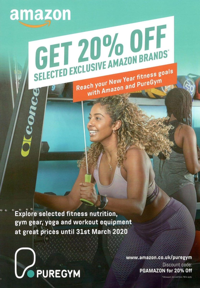 Discounts on brands ! #amazon #puregym #fitness #epsom #ewell