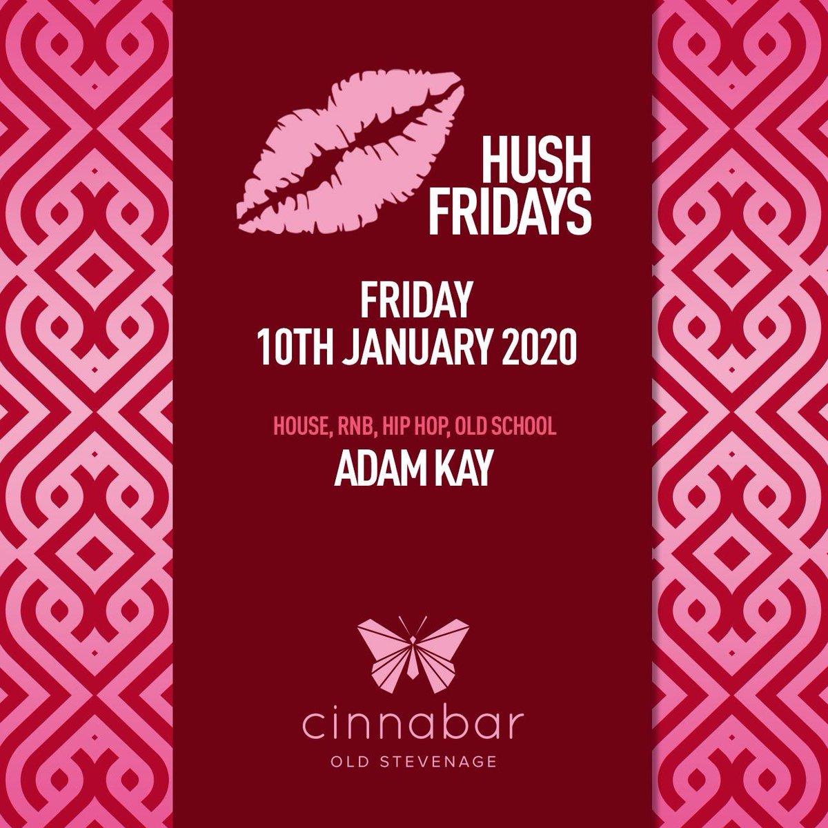 We are in Stevenage this Friday with <a href="/Dj_Adam_kay/">kay</a> playing for us all night!

For free birthday packages for 5 girls or more message us now! #HushFridays 🥂