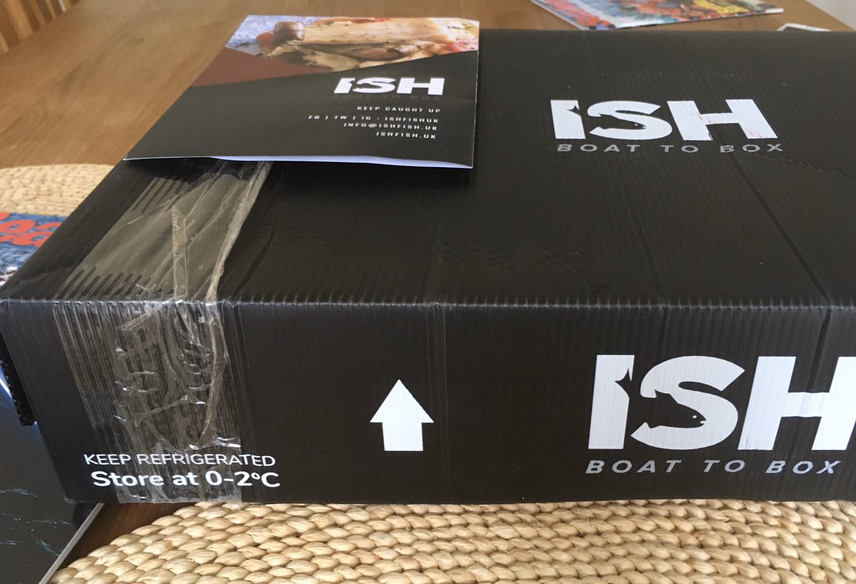 1st <a href="/Ishfishuk/">Ish Fish UK</a> box has arrived for 2020. Here’s to healthy eating.