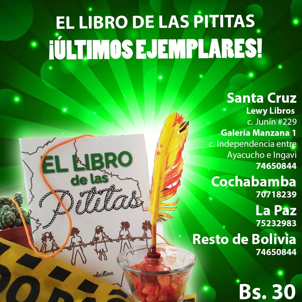 TunupaT's tweet photo. El #LibroDeLasPititas recoge historias ciudadanas sobre los 21 días de paro, hicimos un tiraje extra y ya sólo quedan los últimos ejemplares. Gracias a los que hicieron posible esta experiencia de escritura colectiva que atesora algunas de las las historias de las #pititas. https://t.co/e9XQk9qKNK