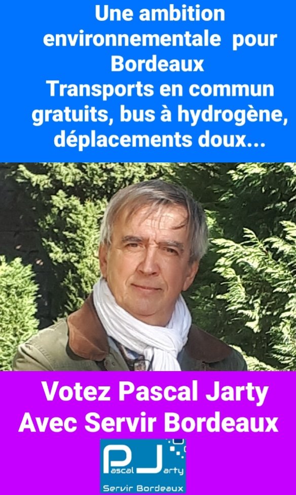 JARTYPascal's tweet photo. Faire de Bordeaux le pionnier de l'environnement
#municipalesbordeaux #bordeauxmaville #bordeaux #environnement #pascaljarty #servirbordeaux #social #vegetalisation #transportsencommun #tram #bus #gratuitédestransportsencommun #municipales2020 #municipalesbordeaux https://t.co/zta8s8Fmvq