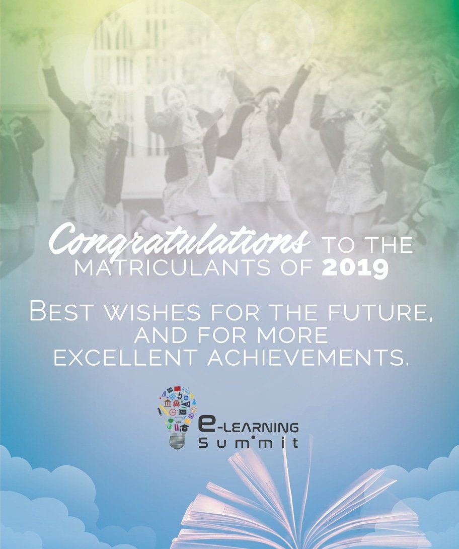 E_LearningEL's tweet image. Well done to the matriculants of 2019.