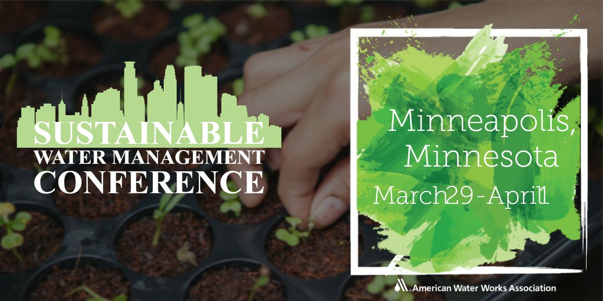 awwa's tweet photo. Discuss all aspects of resilient and efficient water management at AWWA's Sustainable Water Management Conference. Register now for the best rates. https://t.co/zzRCOxAULu #SWMC20 @WaterResearch ; @A4WE ; @ASDWAorg; @EPA https://t.co/JB36xitNpl