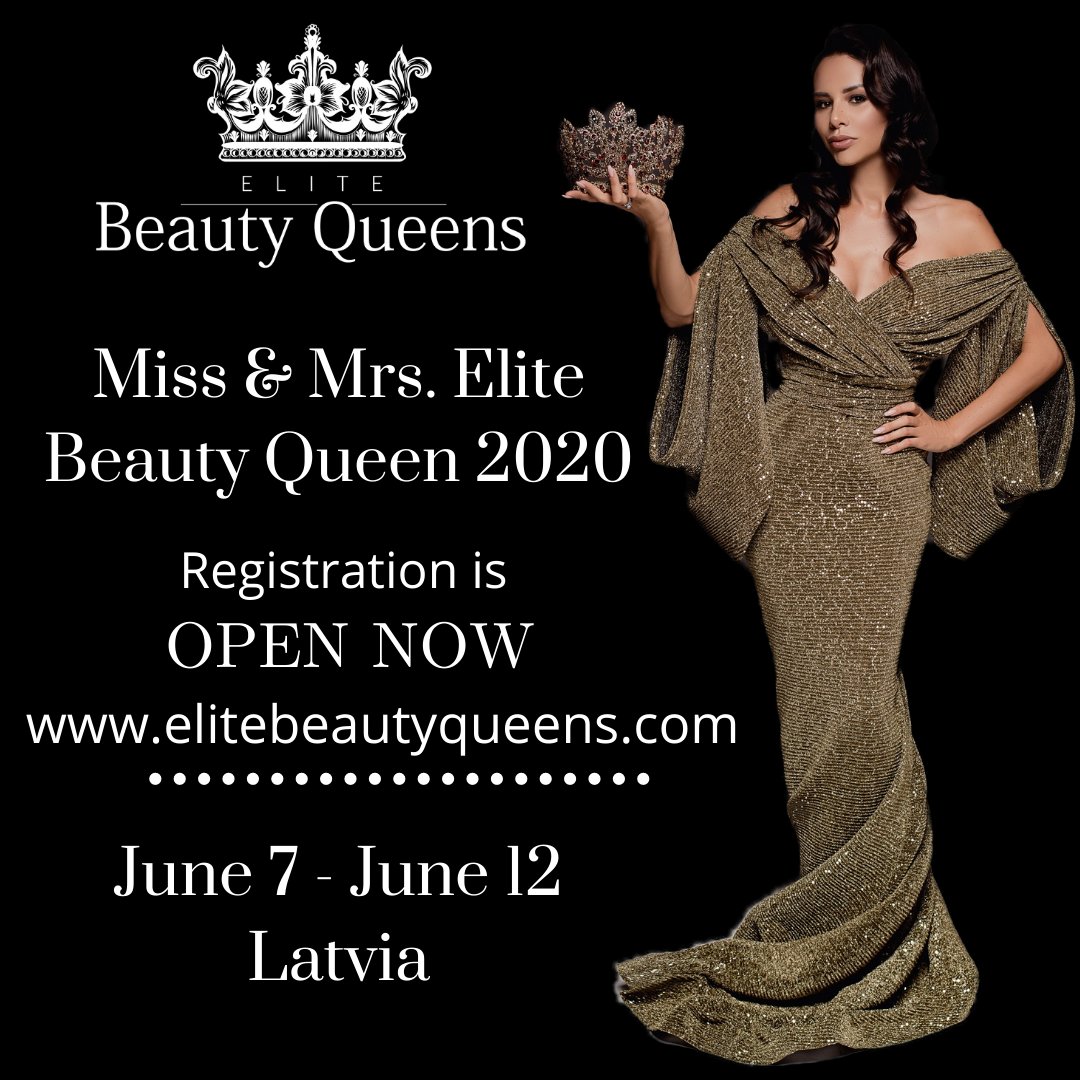 EliteBeautyQ's tweet photo. The hottest event in Europe in 2020!

International beauty pageant "Miss &amp; Mrs. Elite Beauty Queen" is waiting for your application!

Change your life with us!

Are YOU the next "Miss &amp; Mrs. Elite Beauty Queen"? The Winner receives a crown of 10 000 EUR!

Beauty is a power! https://t.co/gn3G7MltvD