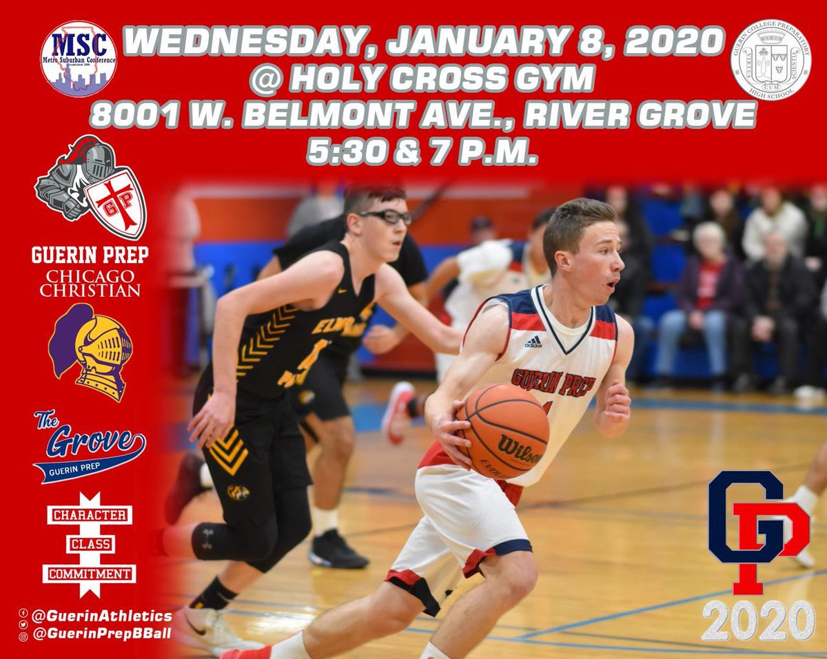 GuerinAthletics's tweet photo. We're back to conference play as Chicago Christian visits Holy Cross Gym tonight. We start at 5:30 with the varsity tipping at 7. Come out and cheer the Crusaders on tonight! #Crusaders #Family #CharacterClassCommitment #GuerinPride https://t.co/2xrxuoGuAr