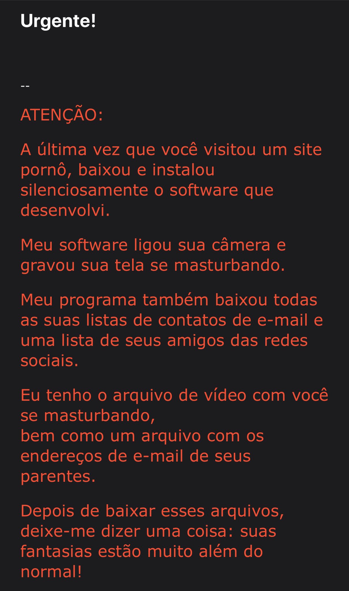 Tweet sobre vídeos pornos e ganhos no Pornhub