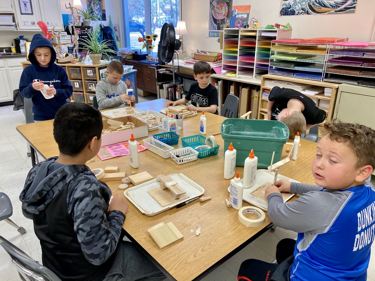 Art Club started up this week for grades 3 &amp; 4.  Wood Sculpture is our focus for the January session. Next month we explore Fashion Design!