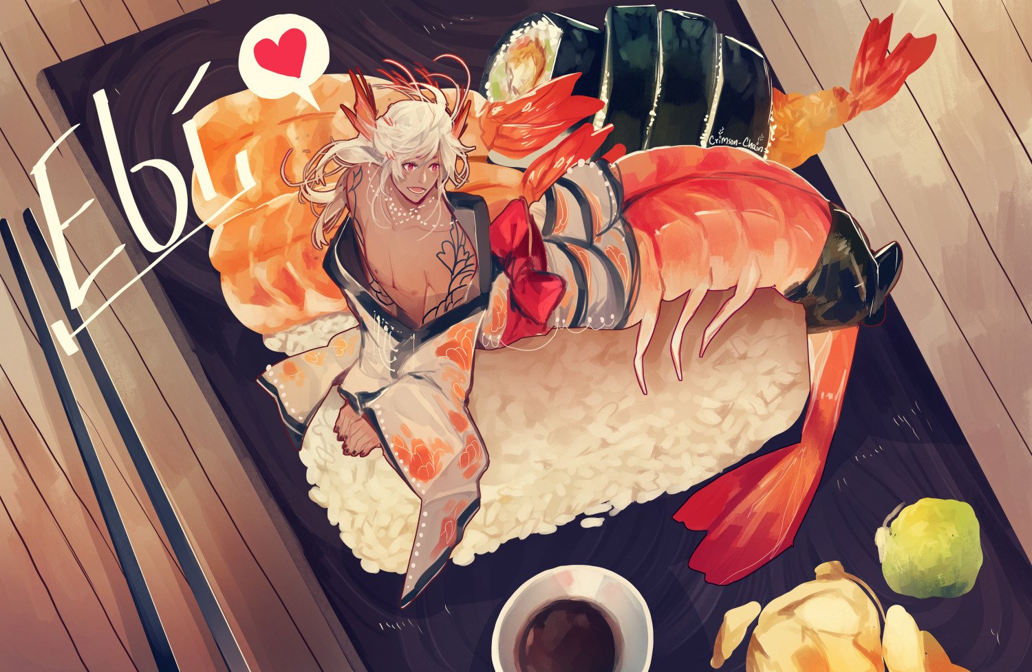 “Another sushi merm!! ^^ 