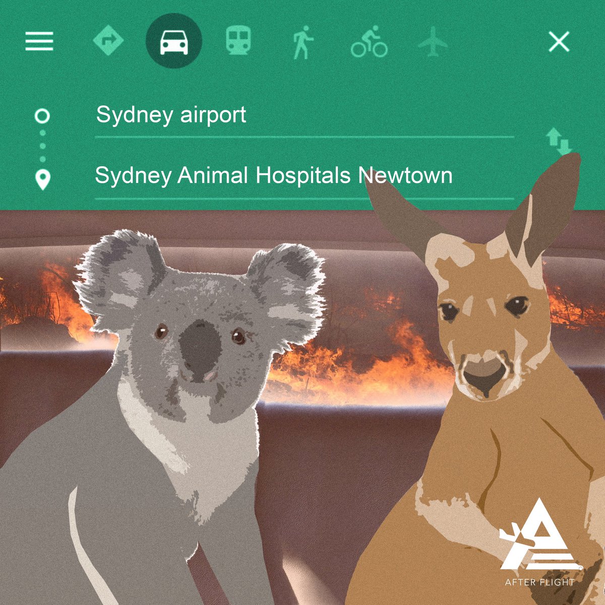 flight_after's tweet photo. 🙏🇦🇺 SAVE AUSTRALIA 🇦🇺🙏

Le réchauffement climatique est en train de causer d’importants incendies en ce moment chez nos amis australiens... Ce sont des millions d’espèces qui meurent depuis plusieurs semaines 🐨🦘, des hectares entiers qui partent en fumée 🌳🌳, des blessés.. https://t.co/XDSHyClAL9