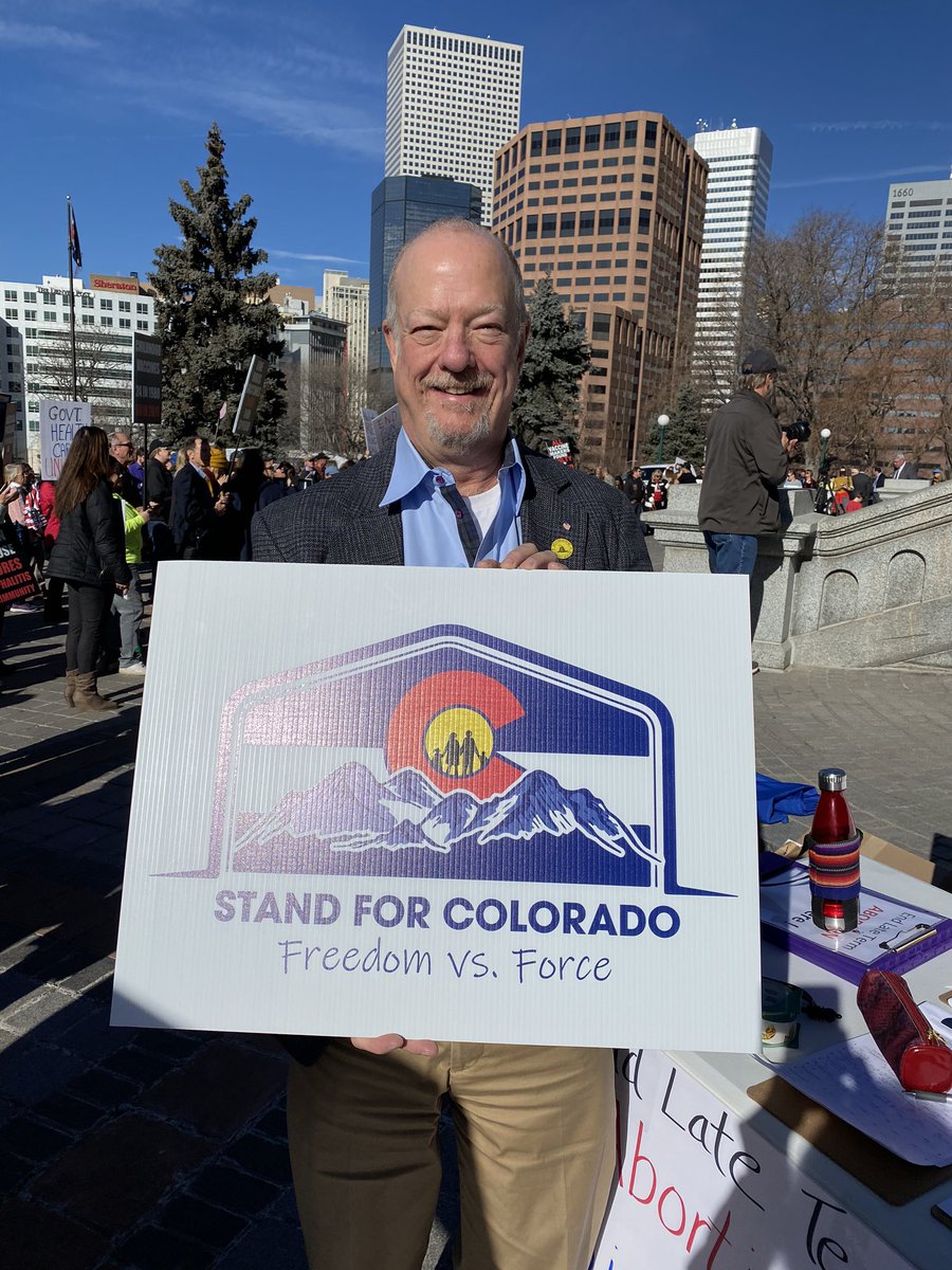 RichardDaleT's tweet photo. Standing up for #Colorado and Freedom over Force. #copolitics #coleg #StandForColorado https://t.co/SxYunLO039