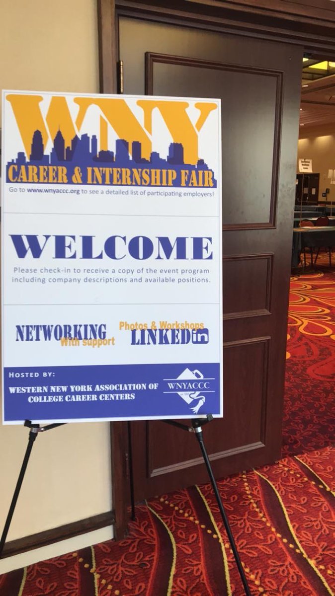Today’s the Day! Don’t miss the WNY Career and Internship Fair from 12 to 3 pm at the Buffalo Marriott Niagara