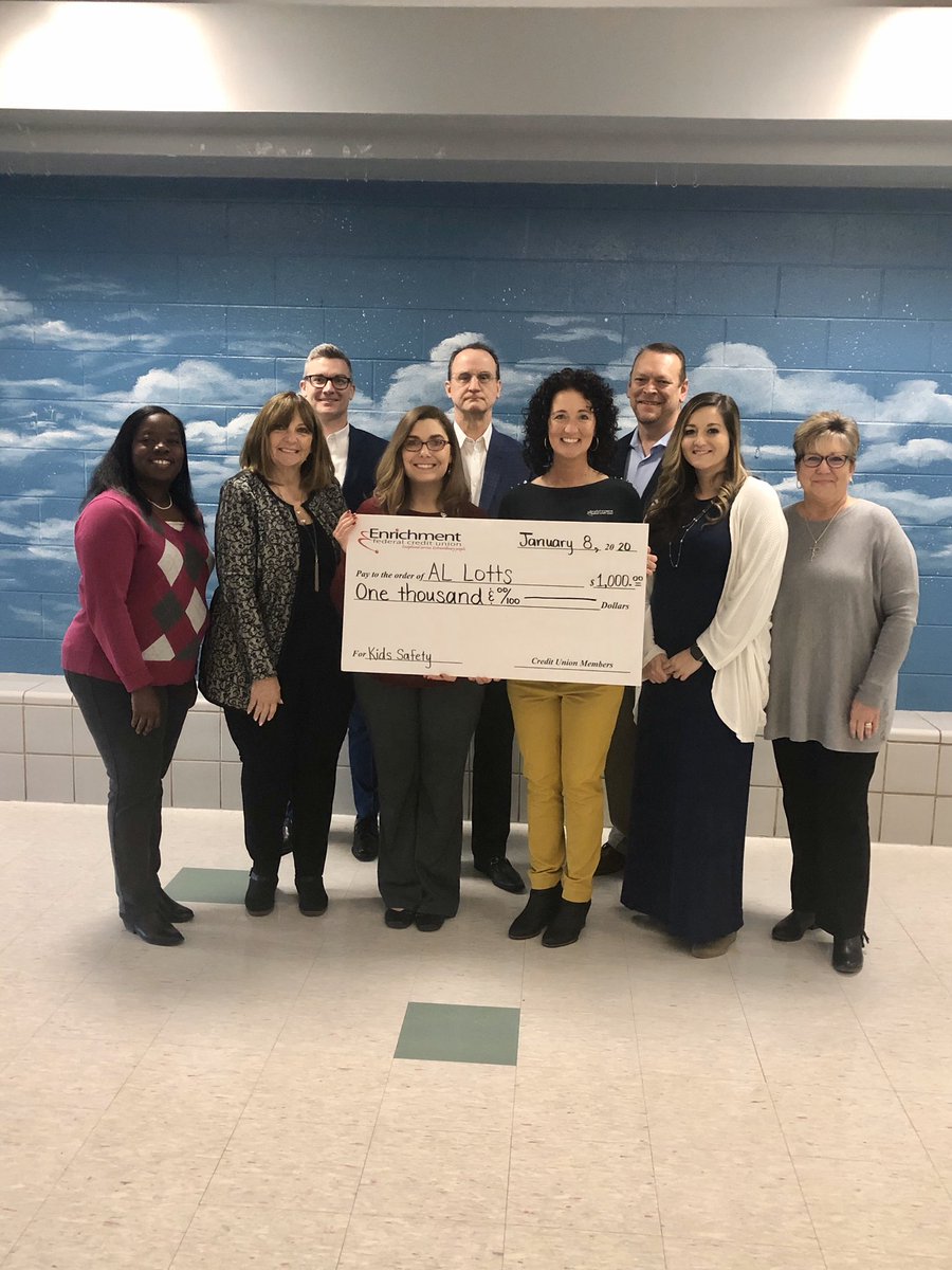 Lotts Elementary (@lottselementary) on Twitter photo Thank you to our community partners at Enrichment Federal Credit Union for donating $1000 to help us continue to improve safety and security measures for our students and staff! <a href="/EFCUNews/">Enrichment FCU</a> We appreciate you and are thankful for your generosity! Thank you to our community partners at Enrichment Federal Credit Union for donating $1000 to help us continue to improve safety and security measures for our students and staff! <a href="/EFCUNews/">Enrichment FCU</a> We appreciate you and are thankful for your generosity!