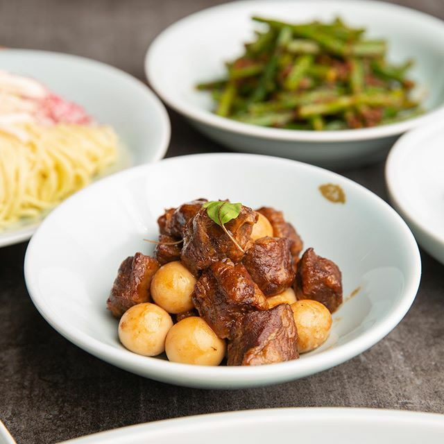 QuartersKBBQ's tweet photo. Braised Beef Brisket and Quail Eggs! 🥚A complete protein profile full of flavor in contrast to the more subtle flavors of our jiaozi! | #jajiaozi https://t.co/7DiY156EwT https://t.co/zeICSDjjEX