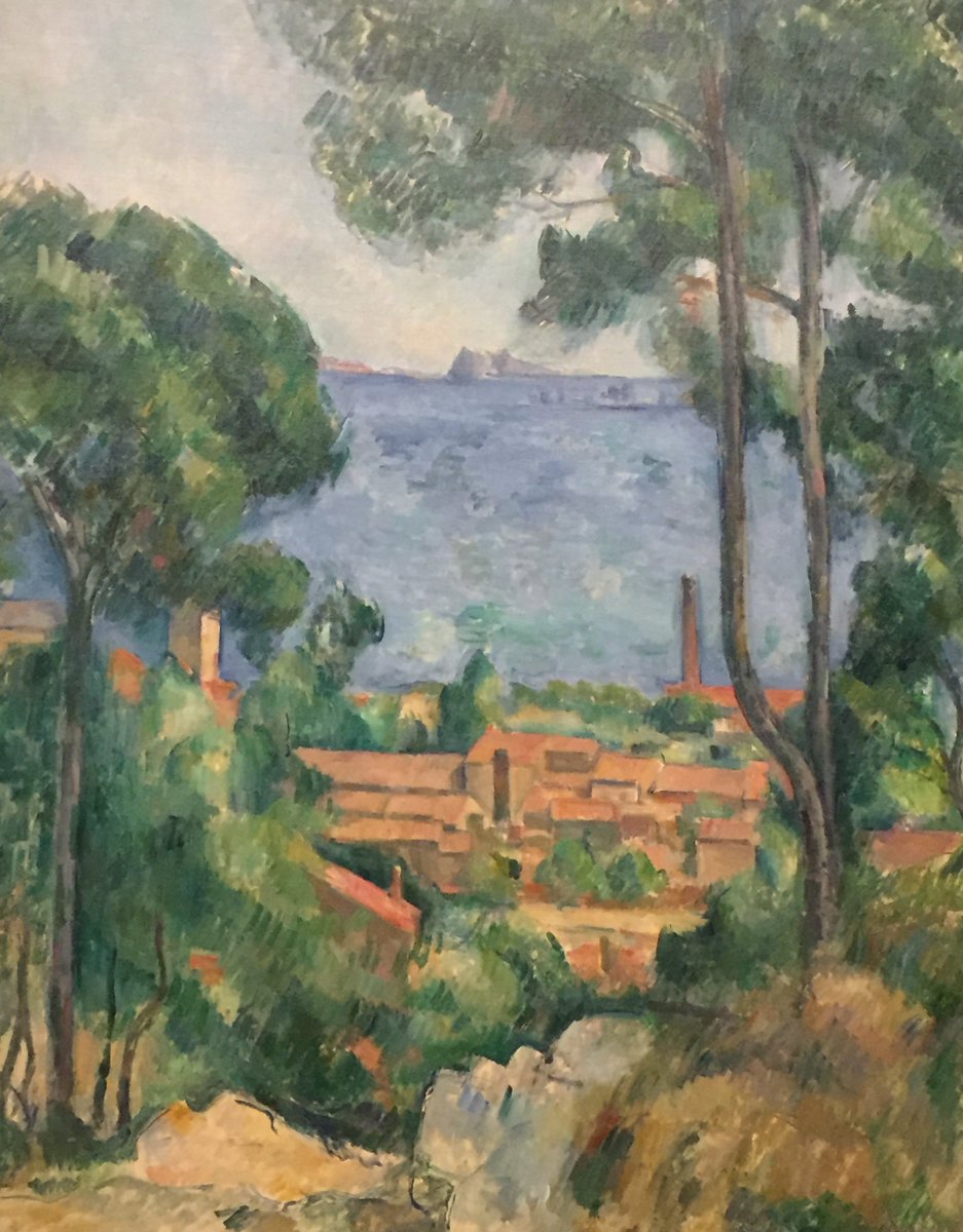 patriciacarles's tweet photo. De très belles toiles de #Cezanne dans la #collectionCourtauld Vue sur l'Estaque, Grands arbres au Jas de Bouffan https://t.co/SJABorTMQz https://t.co/82HwYjdsTd