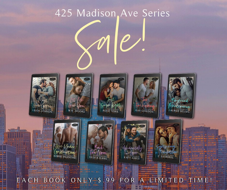 NBookaholic's tweet photo. ⚡SALE ALERT⚡
Grab season one of 425 Madison for just #99cents, each!

Now is the perfect time to catch up with the series that readers everywhere are raving about!

#OneClick them all: https://t.co/1HN96YHsIA

After all, 425 Madison is #ThePerfectPlaceToFallInLove https://t.co/kG9L3AalqJ