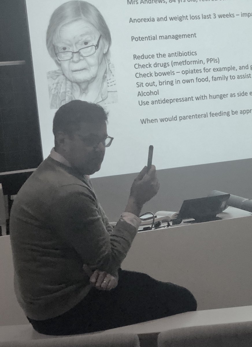 ⁦@delirious_dr⁩ giving wonderful lectures to ⁦⁦@medofak_uib⁩ elective course in geriatric Medicine. #elmed217 ⁦<a href="/BakkenMarit/">Marit Stordal Bakken</a>⁩ ⁦@EliSkaar⁩ ⁦<a href="/KatinkaAlme/">Katinka Alme</a>⁩ ⁦<a href="/HylenRanhoff/">Anette Hylen Ranhoff</a>⁩ ⁦<a href="/InflamAge_UoB/">Inflammation and Ageing</a>⁩