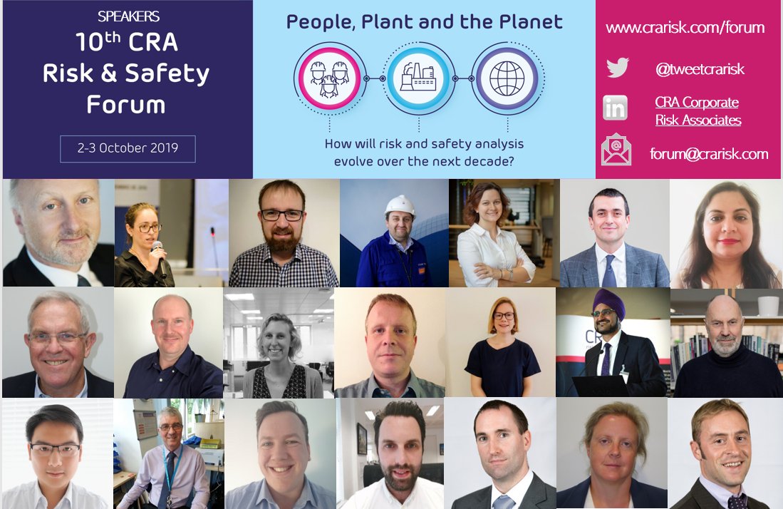 collage featuring the faces of the Risk & Safety Forum speakers