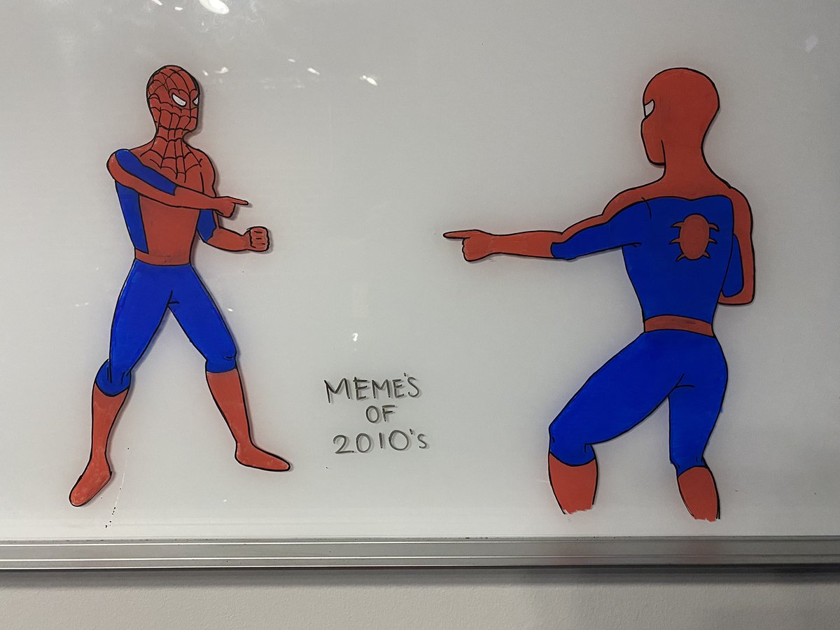 Spider-Man meme where two clones are pointing at each other