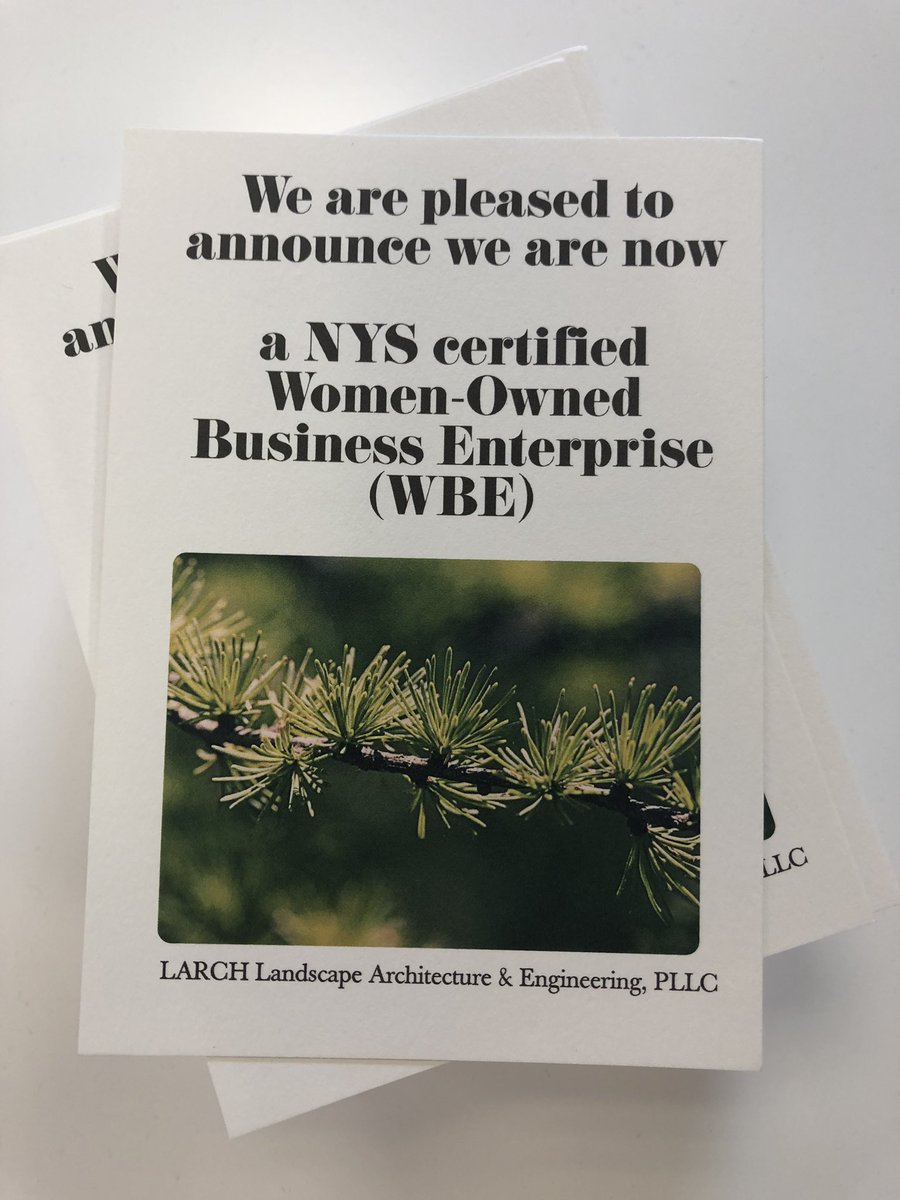 larchny's tweet photo. NYS WBE Certified!!! https://t.co/1f7bQY1soZ