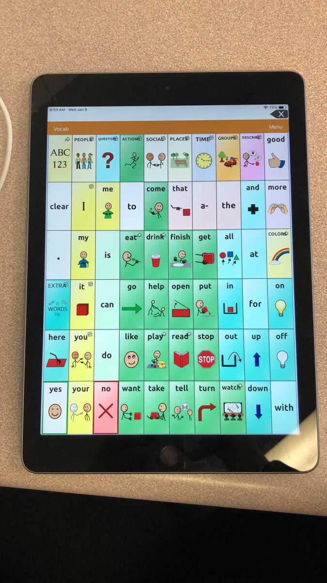 Love finding out that one of my students just said the pledge of allegiance over the loudspeaker for his school - using his AAC device! #Saltillo #AAC