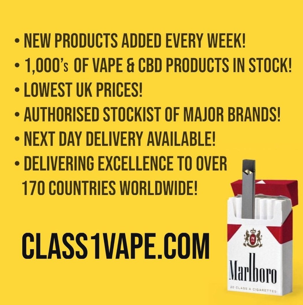 Shop Online 24/7 at class1vape.com 🥰 with 1000’s of premium vape products in stock! Interested in CBD Health? Visit class1cbd.store to shop our extensive CBD collection! 🤩
#worldwide #worldwideshipping #worldwidevapers #vapeworldwide #worldwidevape #vapers