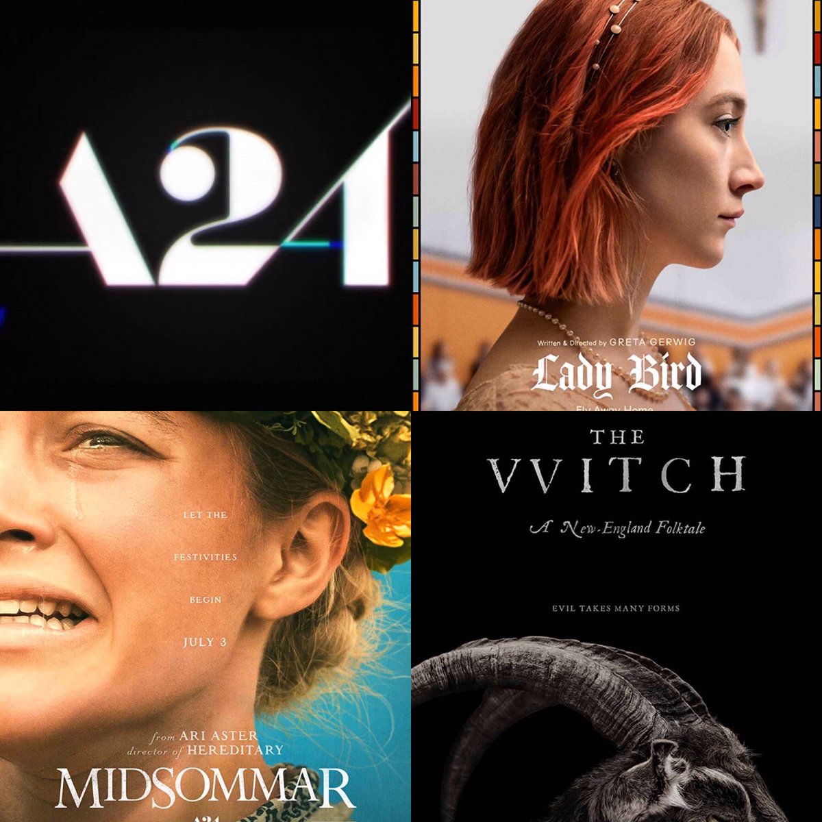 HorrorVirgin's tweet photo. A24, the studio behind Green Room, is currently making some of our favorite movies!
@A24 #LadyBird #TheVVitch #Midsommar #GreenRoom #HVLinks #JennsFunFacts https://t.co/lMrswcJnbk