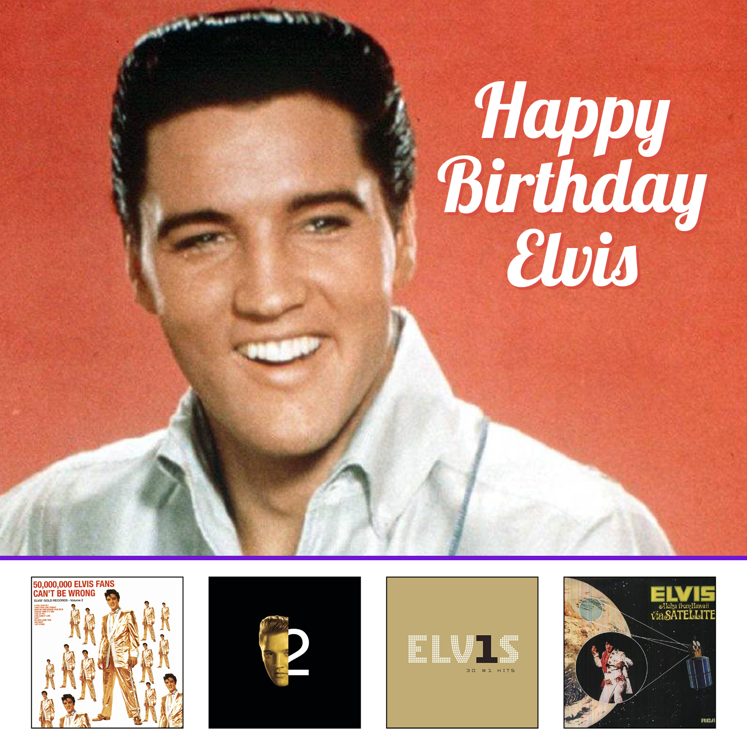 Happy Birthday to the legendary King of Rock n Roll, ELVIS PRESLEY! Shop 