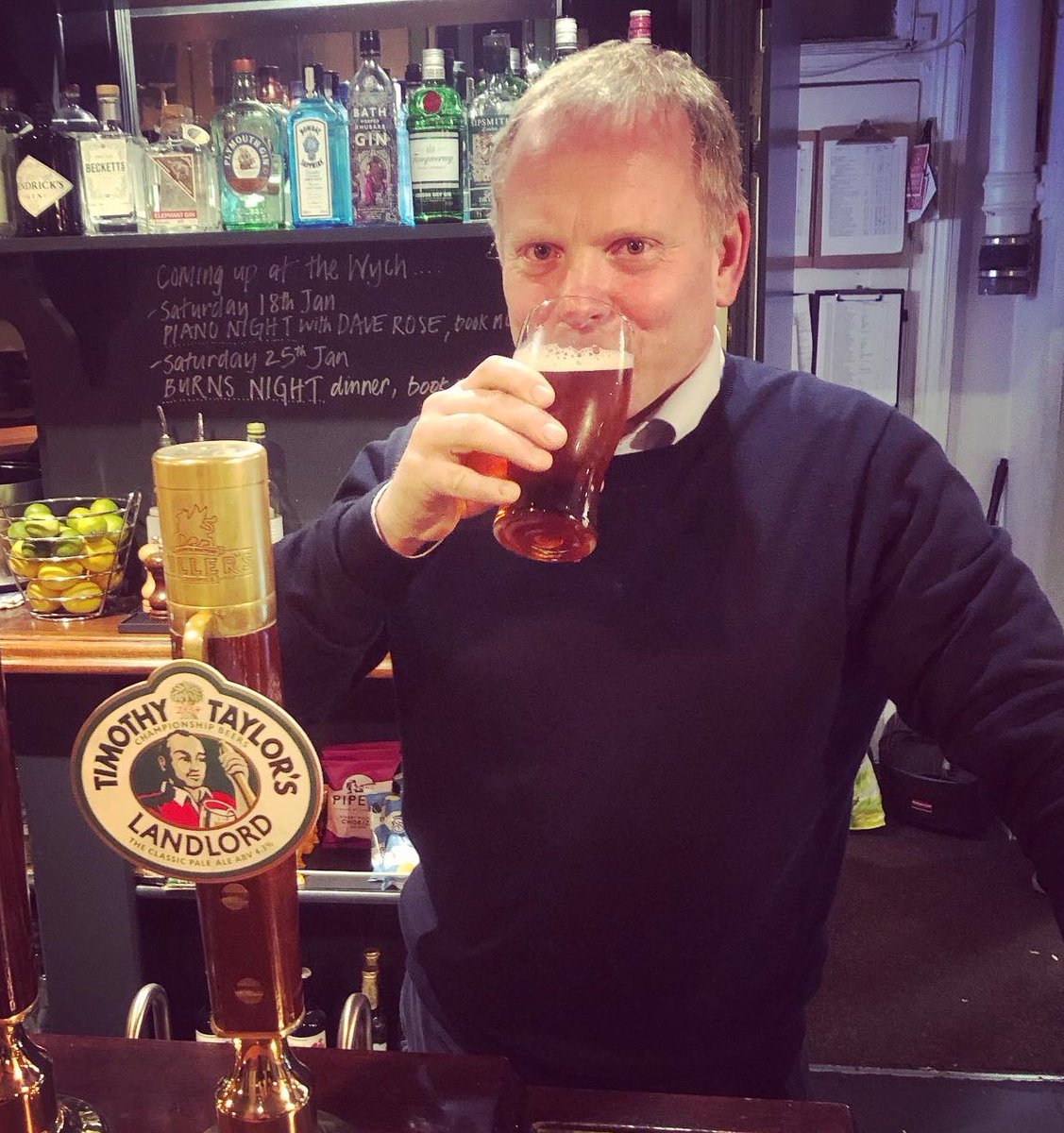 thewychelm's tweet photo. If youโve already seen the @guyritchie #thegentleman film youโll know the reference! Our very own landlord Michael โMickyโ Pearson serves the finest pint of @timothytaylorsbrewery #landlord #mastercellarman #gentleman #hughgrant #matthewmcconaughey https://t.co/P3aAM8ZFYD