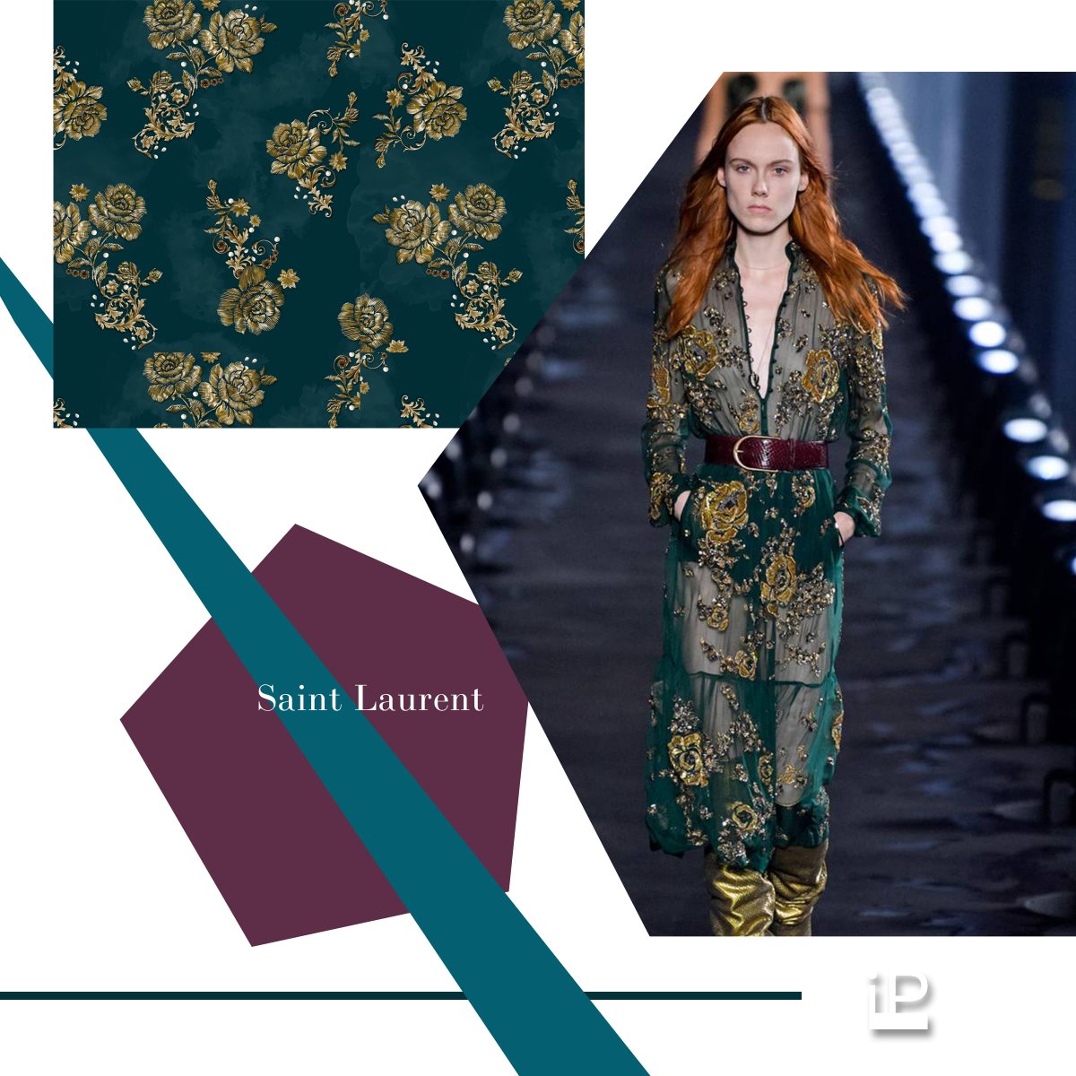 ipatterncom's tweet image. Another eyecatching print &amp;amp; pattern trend for  is bright floral prints &amp;amp; patterns. There is a tricky part of that trend. Using bright flowers on black silk fabric. ''Saint Laurent'' has been used that trend in best way.
#floralprint #floralpattern #patternforsale #patterntrend
