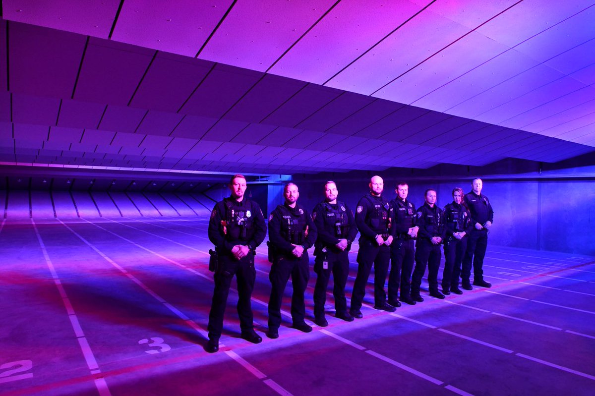 LtWilson252's tweet photo. Don't we look professional?👮‍♀️👮‍♂️ Check out that range! 😎 We're settling quite nicely in our new @AltoonaPD_Iowa building. We no longer have to drive to a different agency for training, everything is in house! We are hosting classes for outside depts too! @apdstallman #future https://t.co/xJnEvlprSB