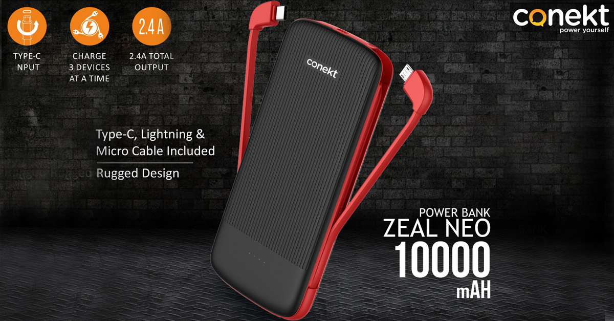 conektgadgets's tweet photo. #PowerYourMobile with 𝐙𝐞𝐚𝐥 𝐍𝐞𝐨 𝟏𝟎𝟎𝟎𝐦𝐀𝐇 Power Bank

#Conekt #ConektGadgets #PowerYouself #RohitSharma #PowerBanks #ConektPowerbanks #BuyPowerbanksOnline #BestPowerbanks #Cables #MicroCables https://t.co/H6NzSWsHM5