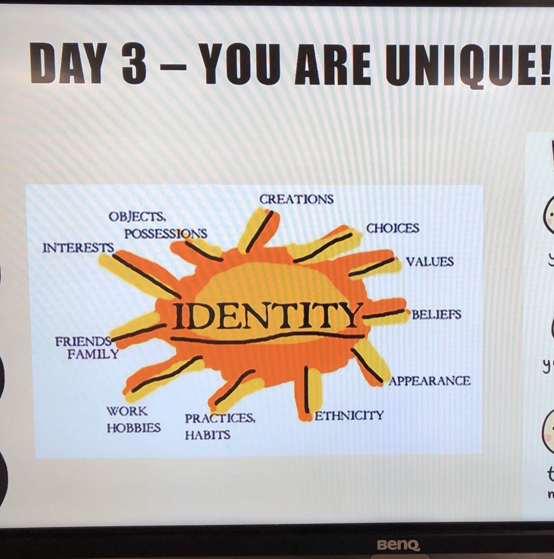 ckilleenddsb's tweet photo. Welcome Back to Well-Being. Day 3: You Are Unique and Valued: Today in community circles we are discussing our best qualities and how to give and receive compliments. #VfWellbeing #WB2WB https://t.co/p8zyTJiPr7